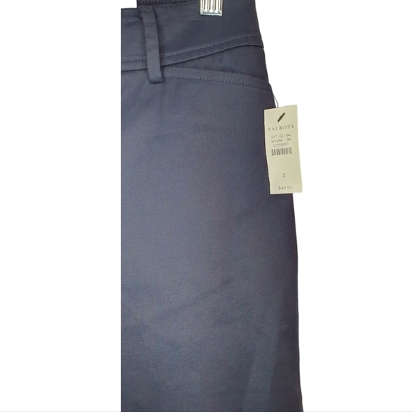 TALBOTS NWT The Perfect Short Twill Bermudas Navy Women's Size 4-6 - Picture 5 of 7